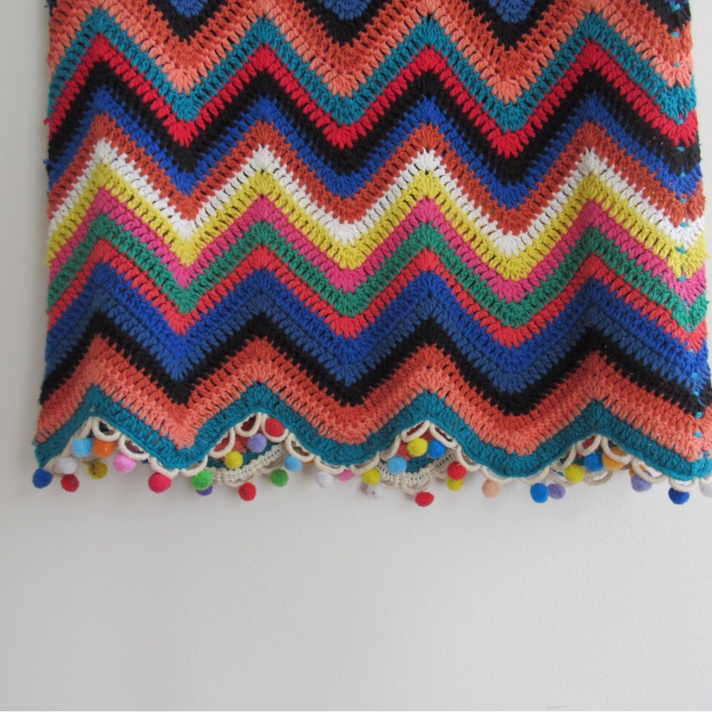 Chevron Patterned Multicolor Skirt - image 2